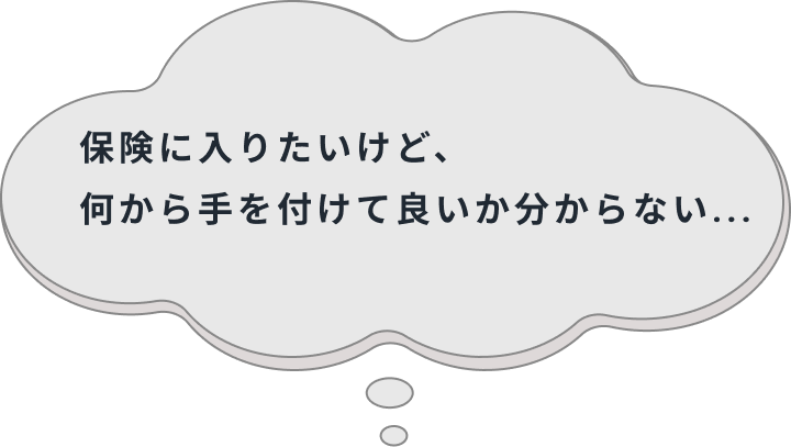 保険に入りたいけど、何から手を付けて良いか分からない...